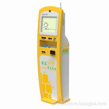 Hotel Touchscreen Payment Terminal Kiosk with Card Reader Function